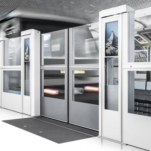 Bahnsteig-Tor - PSD-H  - Gilgen Door Systems AG - einflügelig / Schiebe / Glas