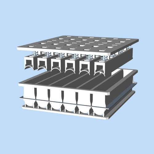 Lebensmittelform für Käse - Laude – A Tetra Pak company - oval / horizontal / 6-Abdruck-