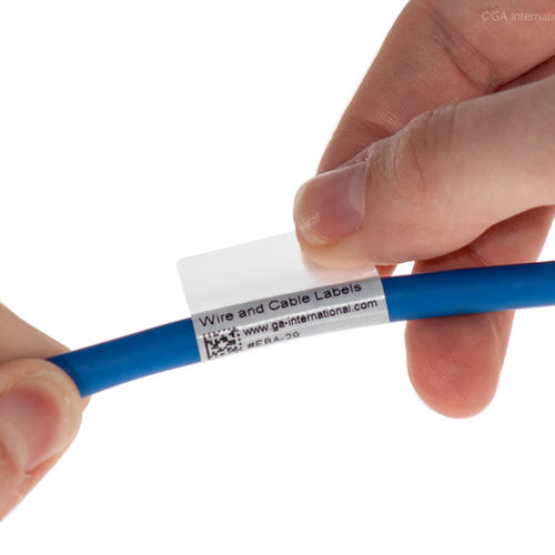 Thermotransferetikett - ZEBA Series - GA International - IndustriTAG - bedruckbar / für Draht / für Kabel