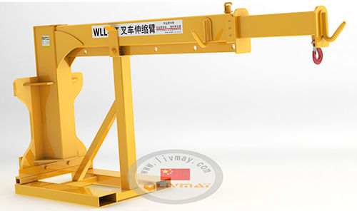 Schwenkkran für Gabelstapler - Shenzhen Liwumei Industrial Equipment Co.,Ltd. - teleskopisch / für Hubanwendungen