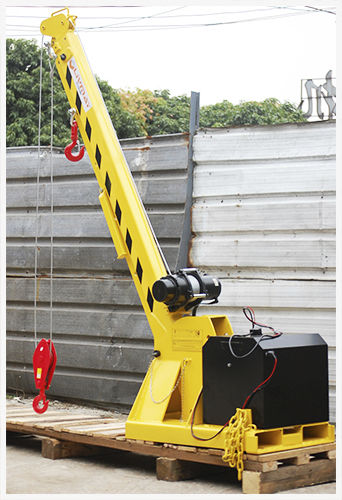 Schwenkkran für Gabelstapler - Shenzhen Liwumei Industrial Equipment Co.,Ltd. - mit Elektrosteuerung / höhenverstellbar / teleskopisch