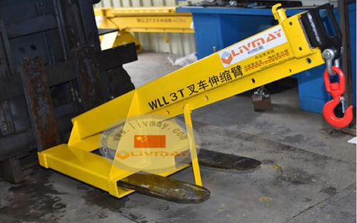 Schwenkkran für Gabelstapler - LC-D017 series - Shenzhen Liwumei Industrial Equipment Co.,Ltd. - teleskopisch / für Hubanwendungen