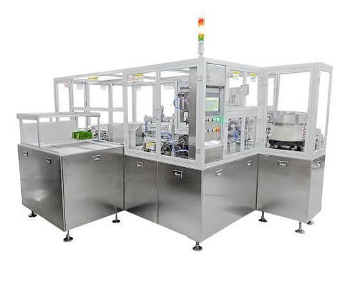 Deckelaufsetz- und -versiegelmaschine / Dreh - GF-2500B - Guangzhou Biaoji Packaging Equipment Co., Ltd. - vollautomatisch / für Verpackung / für Ausgussbeutel