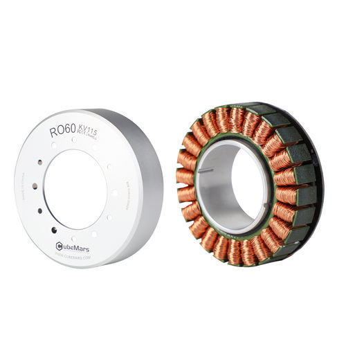 Bürstenloser Drehmomentmotor - RO60 KV115 - CubeMars - DC / 48 V / mit Hohlwelle