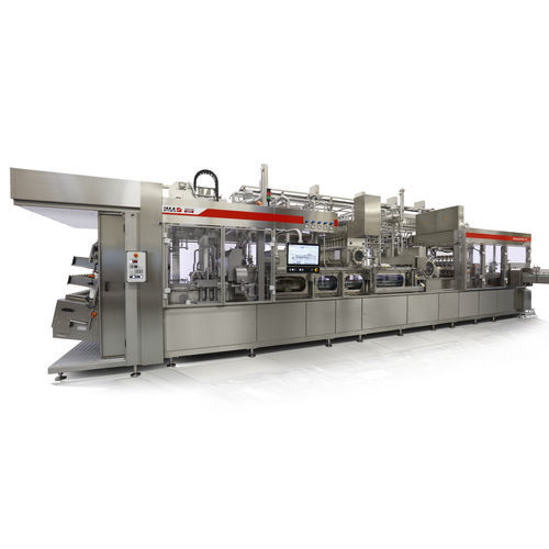 Automatische Abfüllmaschine mit Traysealer - Dogaseptic - Benhill GmbH - Becher / für Flüssigkeiten / für Milchprodukte