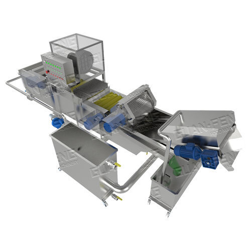 Gemüse-Waschanlage - GQX-M-53 - Zhejiang Guanfeng Food Machinery Co.,Ltd. - für Obst / Band / Spritz