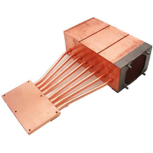 Kupferkühlkörper - A1664 - Awind heat sink - Leistung / mit Wärmerohr