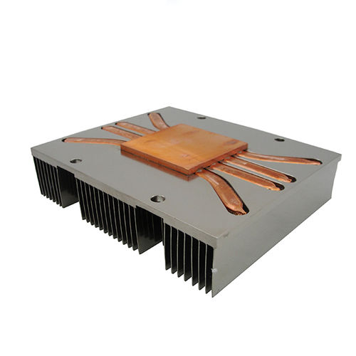 Aluminium-Kühlkörper - A1626 - Awind heat sink - für Telekommunikationsausrüstung / mit Wärmerohr