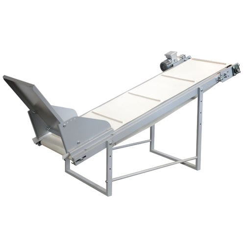 Bandförderer - OT-1 - PACKING TECHNOLOGIES LLC - schräg / zum Entladen / breit