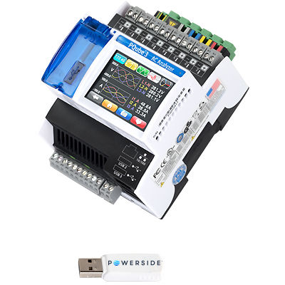 Überwachungs-Analysator - PQube® 3 - Powerside - elektrisch / Netzqualität / tragbar