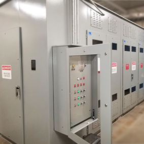 Festinstallierte Kondensatorbatterie - PowerMCap Series - Powerside - vormontiert / für Leistungsfaktorvorregler / geschlossen