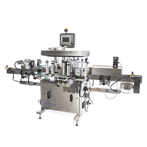 Vollautomatische Etikettiermaschine - P250 - Premier Labellers - für Flaschen / zur Seitenetikettierung / für selbstklebende Etiketten