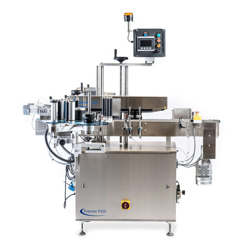 Automatische Etikettiermaschine - P150-TE - Premier Labellers - für fälschungssichere Pappe / zur Seitenetikettierung / mit hoher Drehzahl