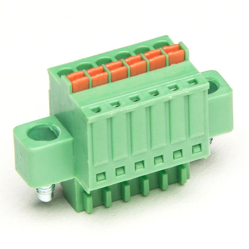 Steckbarer Klemmenblock - F73-I-2.5 - Dongguanshi Welink Electronic Technology Co.,Ltd - ohne Schrauben / Federdruck / mit Hebel