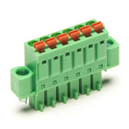 Steckbarer Klemmenblock - F73-K-3.81 - Dongguanshi Welink Electronic Technology Co.,Ltd - Federdruck / mit Hebel