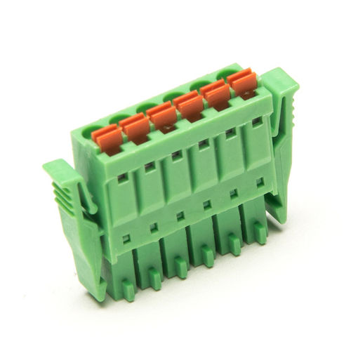 Steckbarer Klemmenblock - F73-L-3.5 - Dongguanshi Welink Electronic Technology Co.,Ltd - Federdruck / mit Hebel / Kunststoff