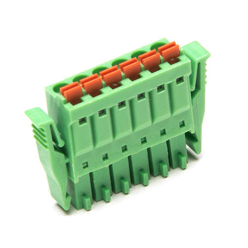 Steckbarer Klemmenblock - F73-L-3.81 - Dongguanshi Welink Electronic Technology Co.,Ltd - Federdruck / mit Hebel / Kunststoff