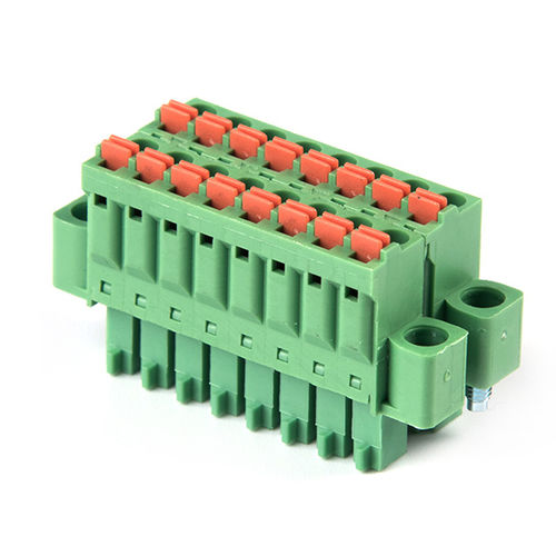 Steckbarer Klemmenblock - F73-V-3.81 - Dongguanshi Welink Electronic Technology Co.,Ltd - ohne Schrauben / Federdruck / zweistufig