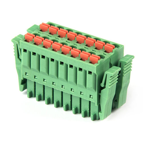 Steckbarer Klemmenblock - F73-V-3.5 - Dongguanshi Welink Electronic Technology Co.,Ltd - ohne Schrauben / Federdruck / mit Verriegelung