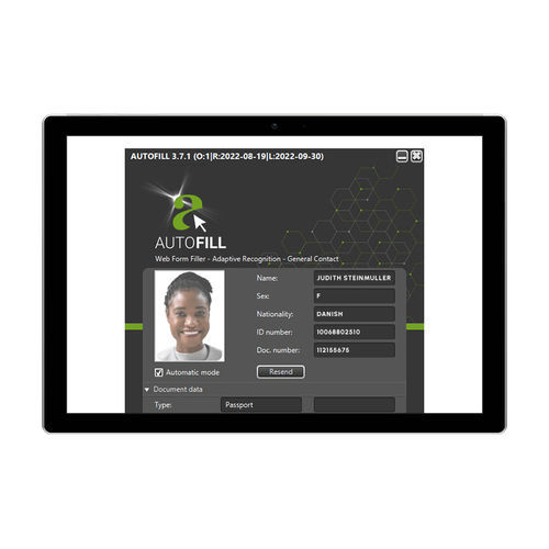 Software zur Identitätskontrolle - AutoFill - Adaptive Recognition - Industrie