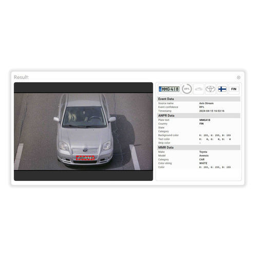 Software / Automatische Kennzeichenerkennung - Carmen&reg; Axis - Adaptive Recognition - Zutritts / Echtzeit / Cloud