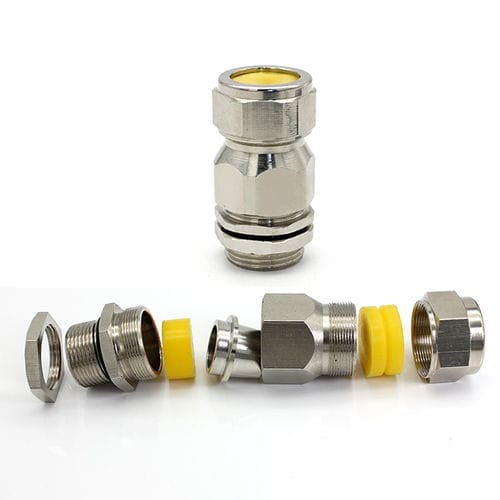 Ex-geschützte Kabelverschraubung - JX-6-EX series - YUEQING JIXIANG CONNECTOR CO., LTD - vernickeltes Messing / Edelstahl / Messing