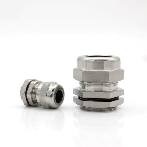 Wasserdichte Kabelverschraubung - JX-M-SS series - YUEQING JIXIANG CONNECTOR CO., LTD - Edelstahl / chemikalienbeständig / Gewinde
