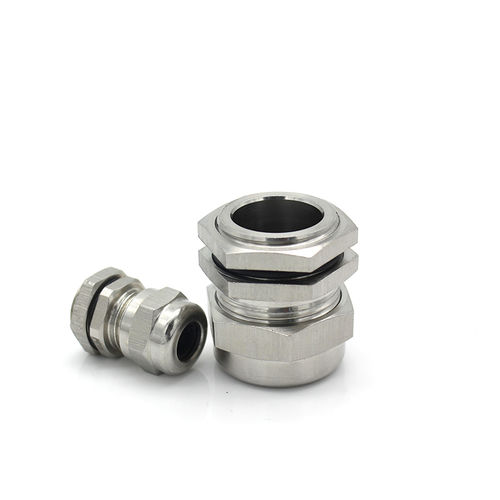 Wasserdichte Kabelverschraubung - JX-G-SS series - YUEQING JIXIANG CONNECTOR CO., LTD - Edelstahl / chemikalienbeständig / Gewinde