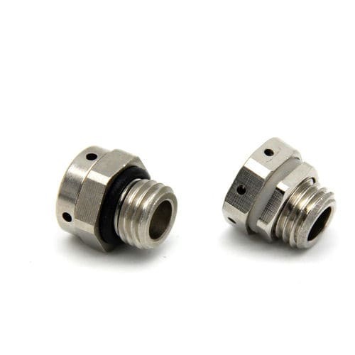 Entlüftungsstopfen - JX-M-BVP series - YUEQING JIXIANG CONNECTOR CO., LTD - sechseckig / Gewinde / vernickeltes Messing