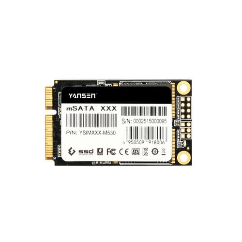 SSD / SATA III - YSIMXXX-M530 - KingSpec - mit Innenverbindung / mSATA