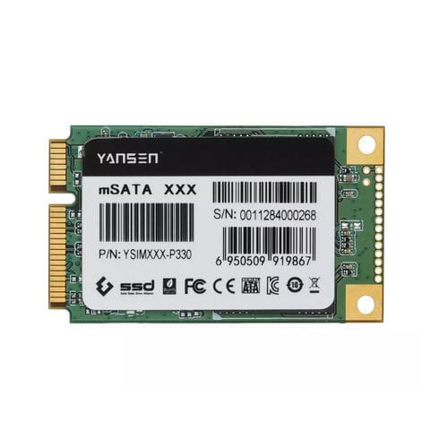 SSD / SATA III - YSIMXXX-P330 - KingSpec - mit Innenverbindung / mSATA / Industrie