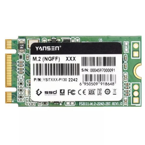 SSD / SATA III - YSITXXX-P130 2242 - KingSpec - mit Innenverbindung / M.2 / Industrie