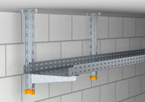 Halterung für Kabelrinne - Electric Power Engineering - wandmontiert