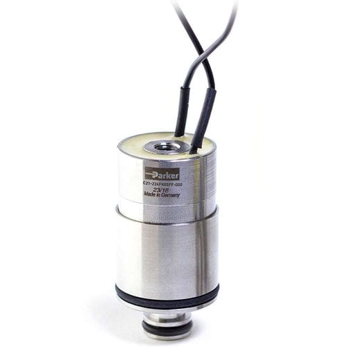 Patronen-Magnetventil - C21 series - Parker Precision fluidics Division - 2-Wege / NC / für Gas