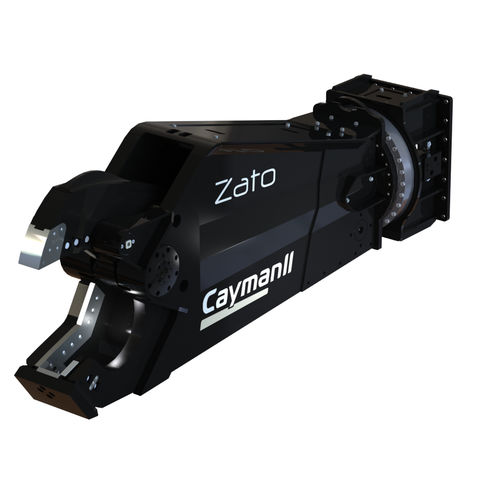 Hydraulischer Abbruchschere - Cayman - ZATO srl Unipersonale - für Bagger / für Schienensystem / für Stahlschrott