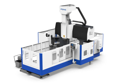 CNC-Bearbeitungszentrum / mit feststehendem Portal - PGME series - PONC CNC - 5-Achs / vertikal / mit mobilem Tisch