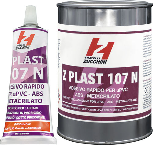 Methacrylat-Klebstoff - Z PLAST Series - FRATELLI ZUCCHINI - Einkomponenten / Industrie / für PVC-Rohre