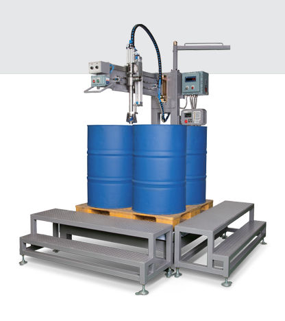 Fassabfüllmaschine - CFM-Four Drum - CAS - für Flüssigkeiten / per Gewicht / tragbar
