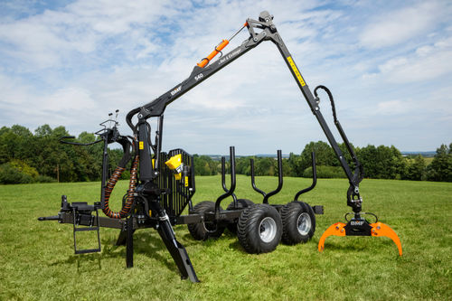 Anhänger für Holz - BMF 7T1 - BMF - Tandem / angehängt / für Forstwirtschaft