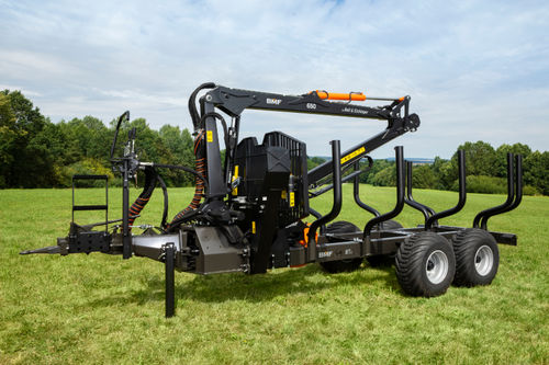 Anhänger für Holz - BMF 8T2 - BMF - Tandem / angehängt / für Forstwirtschaft