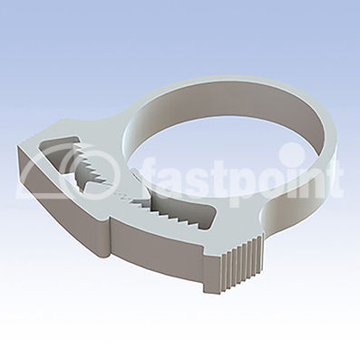 Kunststoff-Schlauchschelle - 6 series - Fastpoint Srl - mit Drehzapfen / doppelt