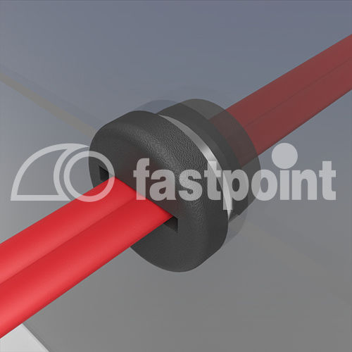 Runde Kabelzugentlastungsschelle - 12852AA01 - Fastpoint Srl - für Kabel