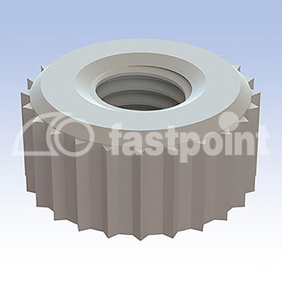Gerändelte Mutter - 10 series - Fastpoint Srl - Kunststoff