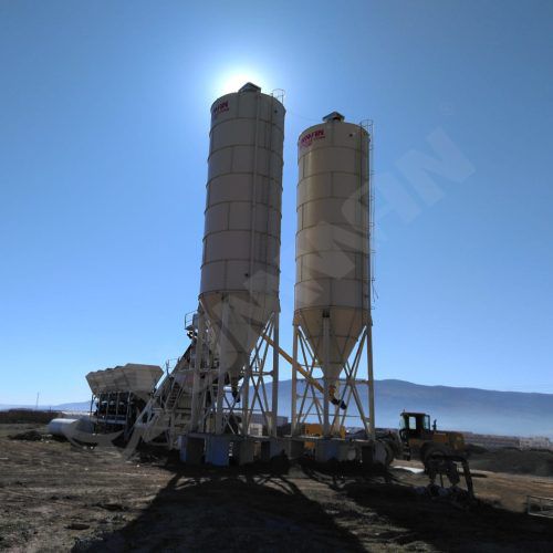 Silo für Zement - UM-100 - Umman Concrete Batching Plants - mit konischem Boden / verschraubt / geschweißt