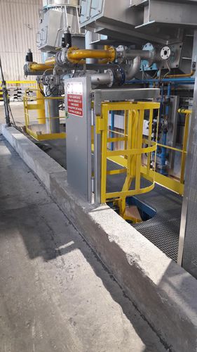 Zugangssperre für Leiter / galvanisiertem Stahl - CEC600 - Coutier Industrie - mit Rückenschutz / Sicherheit / verriegelbar