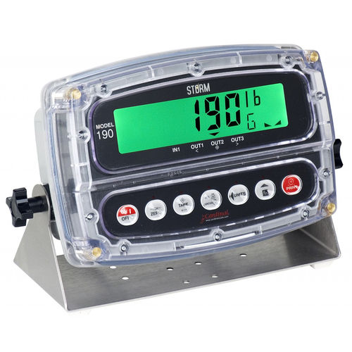 Wasserdichter Wägeindikator - Cardinal 190 - AWM Ltd - digital / mit LCD-Anzeige / Benchtop