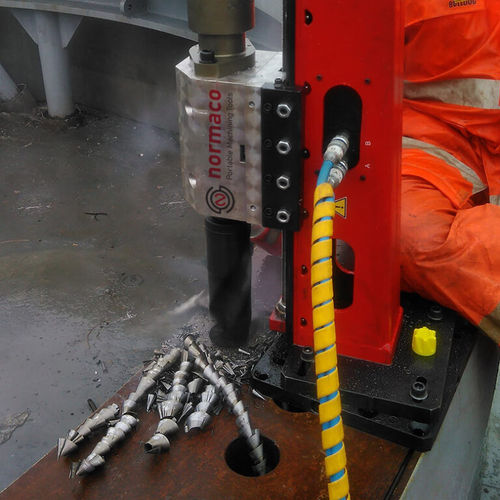 Pneumatisches Bohrzentrum - PD100 - Normaco International Ltd. - Säulen / Tiefloch / für Stahl