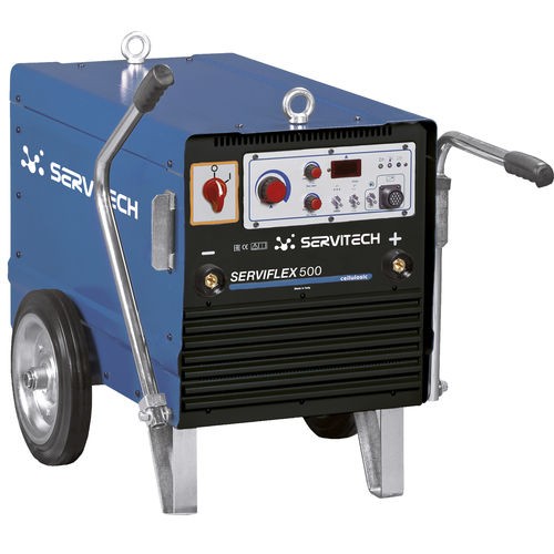 MMA-Schweißgerät - Serviflex 500 - SERVITECH GROUP - dreiphasig / DC / 2-Rollenantrieb