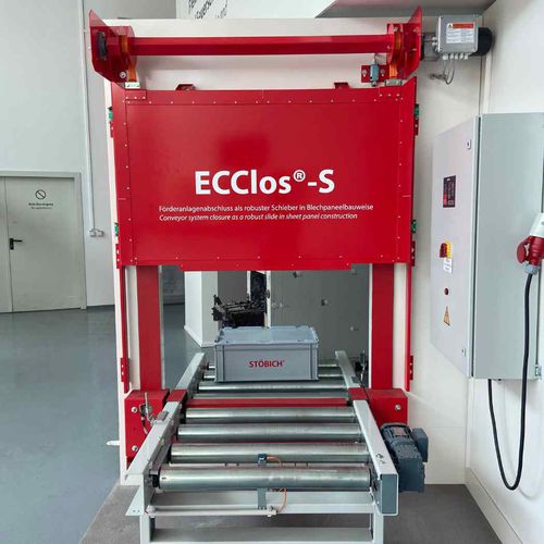 Vertikal-Schiebetür - ECClos®-S - STOBICH FRANCE - Metall / für Förderbänder / Brandschutz