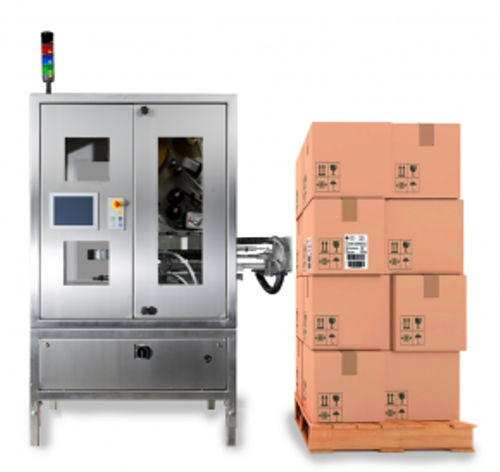 Automatische Etikettiermaschine - Logomatic 850 One stop - LOGOPAK FRANCE - Paletten / zur Seitenetikettierung / kompakt